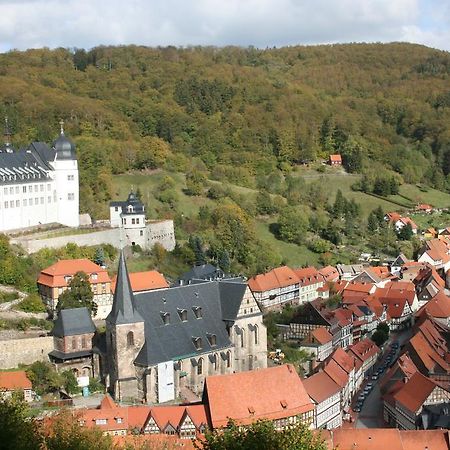 Hotel Garni Weisses Ross Stolberg i. Harz Екстериор снимка