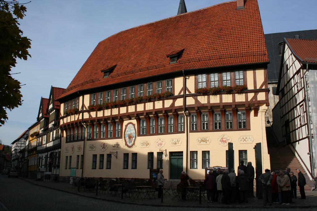 Hotel Garni Weisses Ross Stolberg i. Harz Екстериор снимка