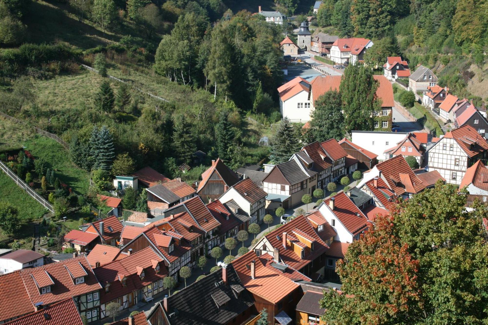 Hotel Garni Weisses Ross Stolberg i. Harz Екстериор снимка
