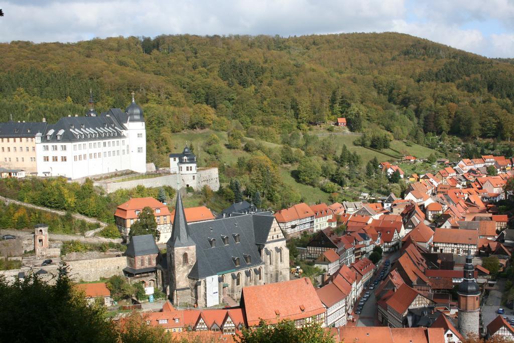 Hotel Garni Weisses Ross Stolberg i. Harz Екстериор снимка
