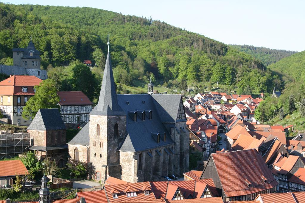 Hotel Garni Weisses Ross Stolberg i. Harz Екстериор снимка